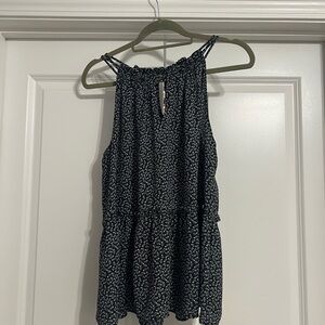 Loft Elegant Black and White Women's Top